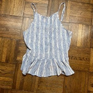 Peplum smock tank
